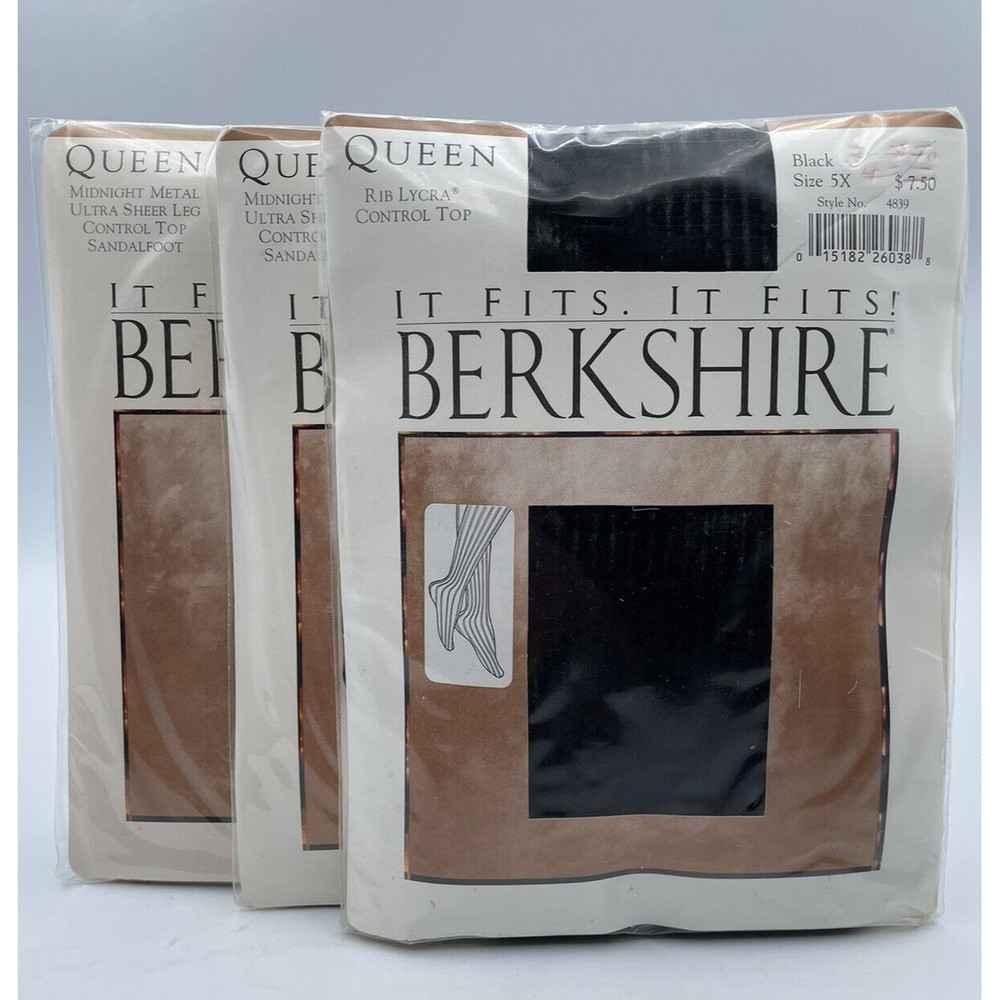Vintage Berkshire Pantyhose- Lot of 3- Size 5X